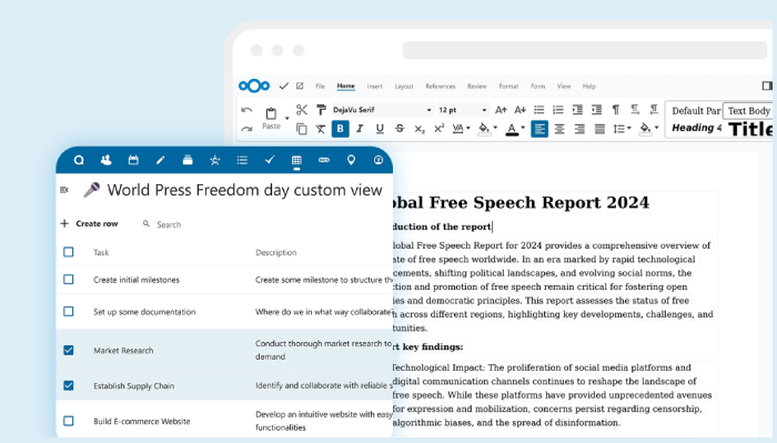 Nextcloud - Das leistungsstarke Online-Office